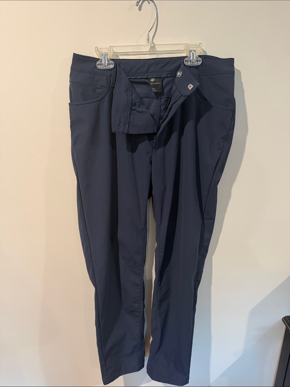 all in motion Men's Navy Performance Chino Pants
